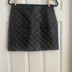 Banana Republic Quilted Leather Mini * 6
